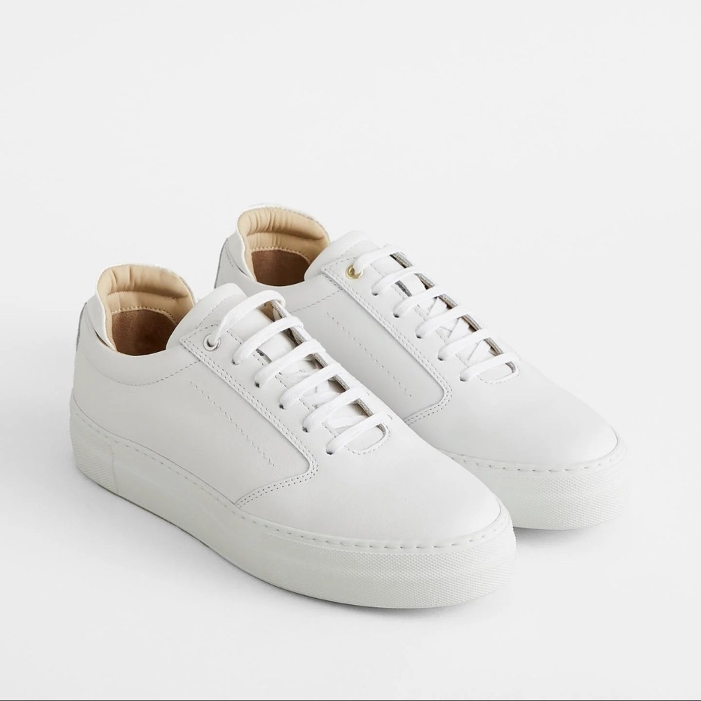 WANT Les Essentiels Lalibela White Leather Sneakers - Size 9